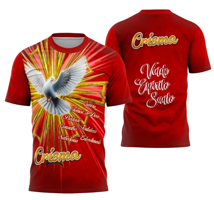 Arte Camisa Crisma 2026 Vermelha Exclusiva Unissex