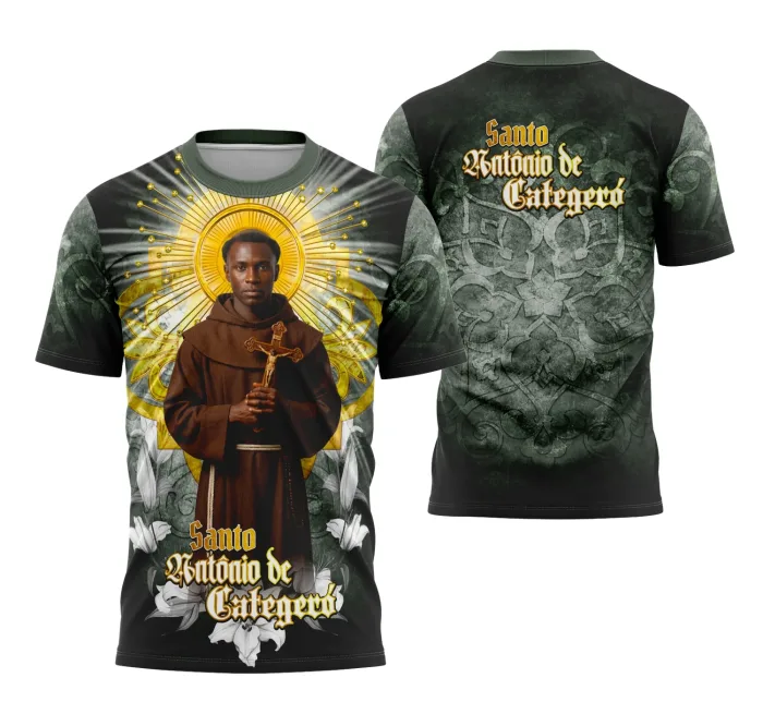Arte Camisa Santo Antônio Catêgero Religioso Para Camisetas