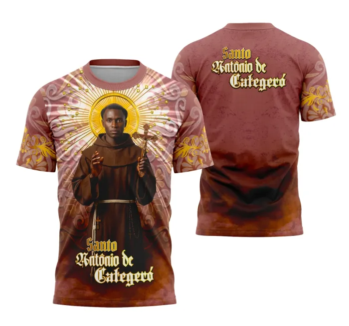 Arte Camisa Santo Antônio Categeró Espírito de Fé Exclusiva