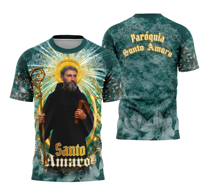 Arte Camisa Santo Amaro Design Religioso Exclusivo