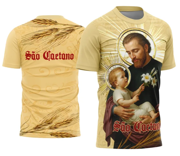 Arte Camisa Devocional São Caetano Exclusiva 0015 Para Camisetas