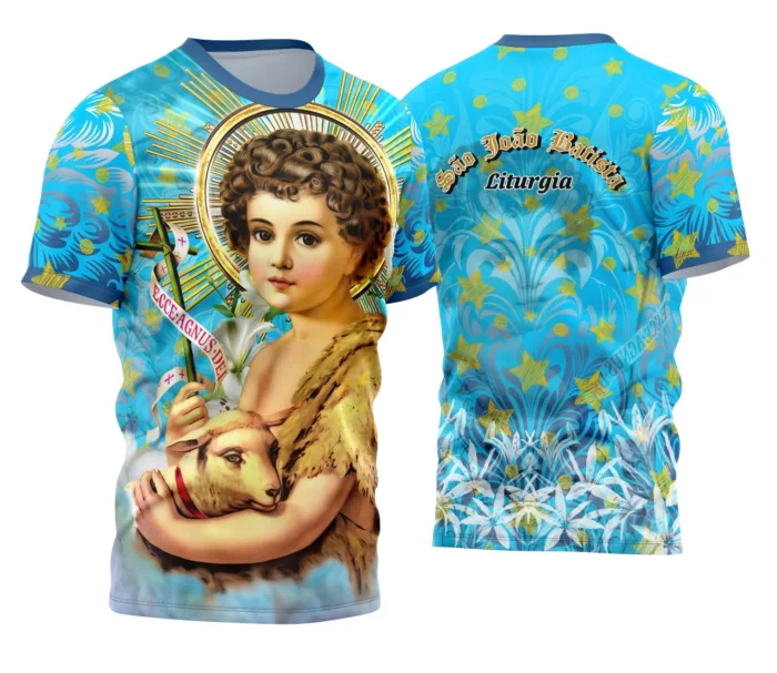 Arte Camisa Design Religioso 2025 São João Batista