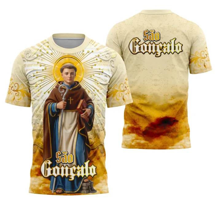 Arte Camisa Devocional São Gonçalo Católica