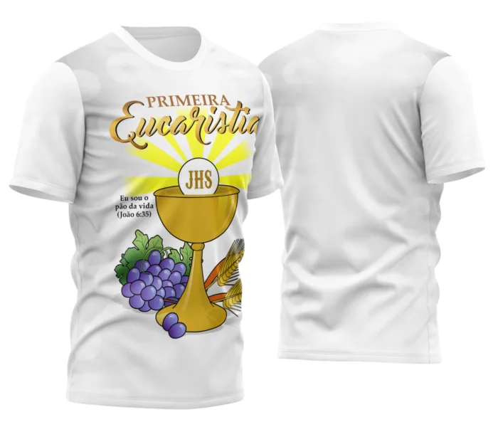 Arte Personalizada Camisa Tema Eucaristia Exclusiva