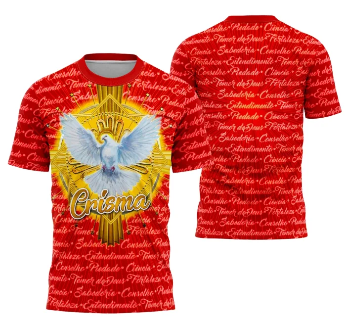 Arte Camisa Crisma 2026 Exclusiva Modelo 4 Para Personalização