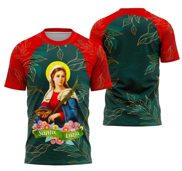 Arte Exclusiva Santa Luzia para Camisa