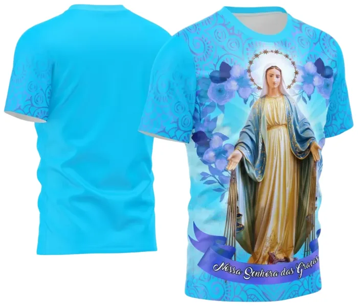 Arte Camisa Nossa Senhora Das Graças 2023 – Design Exclusivo para Impressão