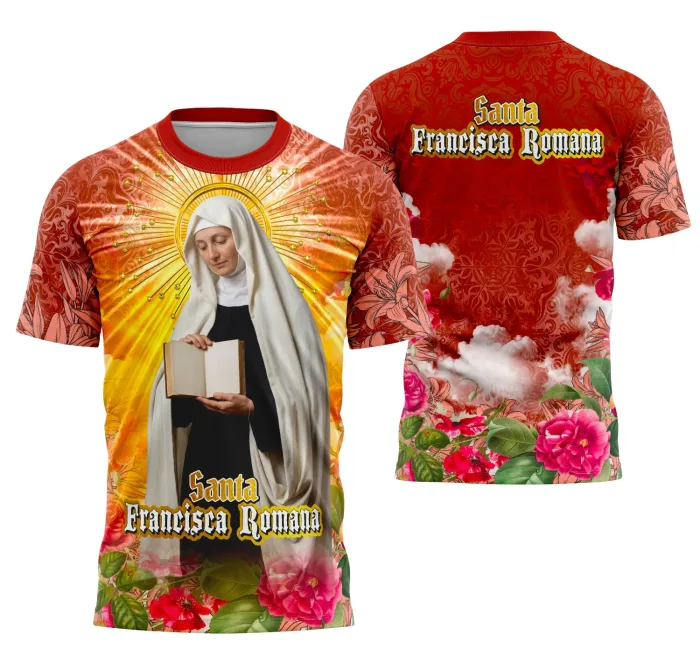 Arte Camisa Santa Francisca Romana - Religião