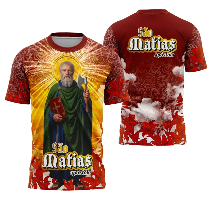 Arte Camisa São Matias - Religião Modelo 02