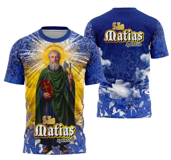 Arte Camisa São Matias - Religião Modelo 03