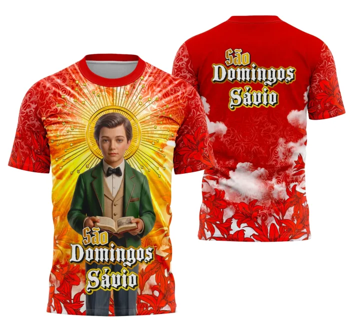 Arte Camisa São Domingos Sávio - Religião Modelo 02