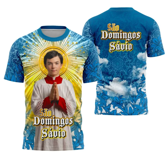 Arte Camisa São Domingos Sávio - Religião Modelo 04