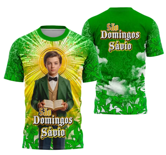 Arte Camisa São Domingos Sávio - Religião Modelo 05