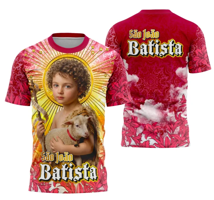 Arte Camisa São João Batista - Religião Modelo 02