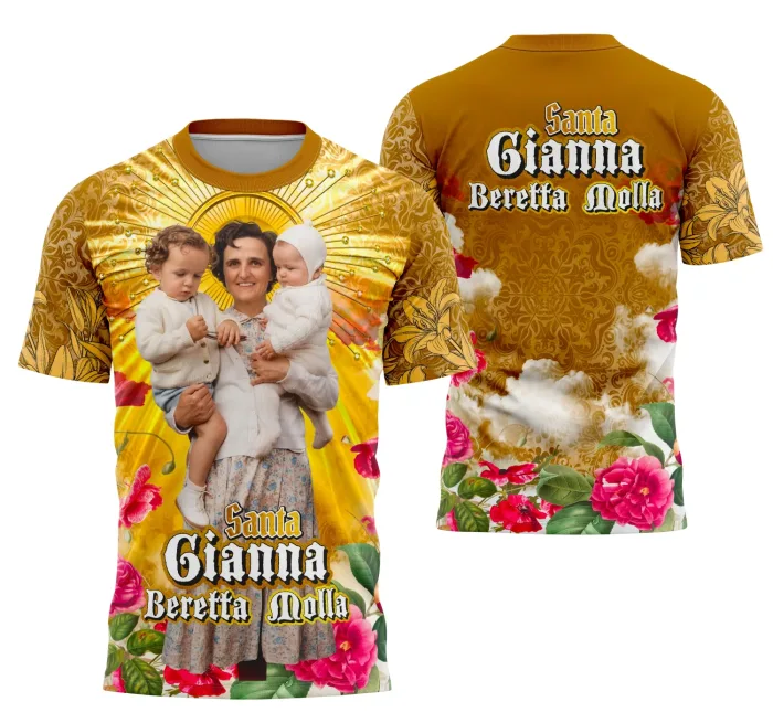 Arte Camisa Santa Gianna Beretta Molla - Religião Modelo 03