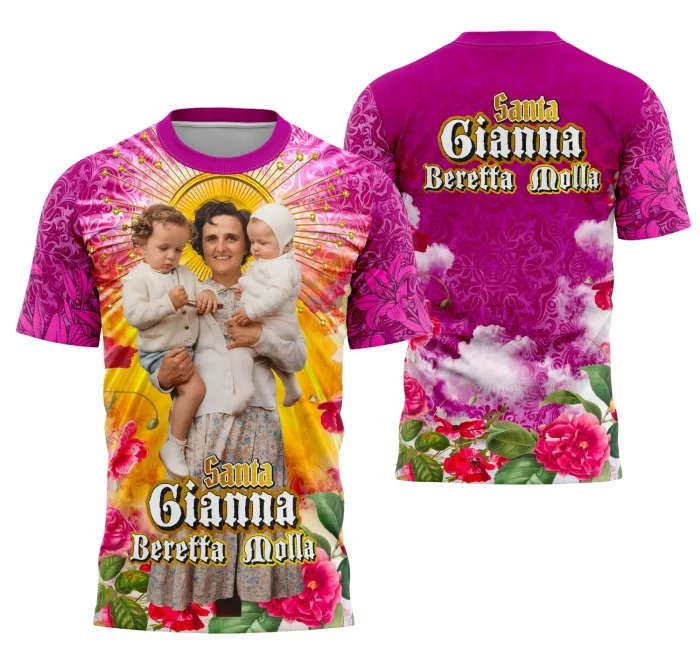 Arte Camisa Santa Gianna Beretta Molla - Religião