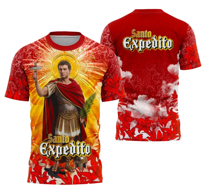 Arte Camisa Santo Expedito - Religião Modelo 02