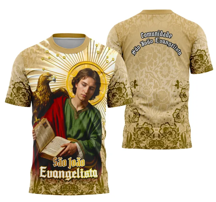 Arte Camisa São João Evangelista Católica Religião