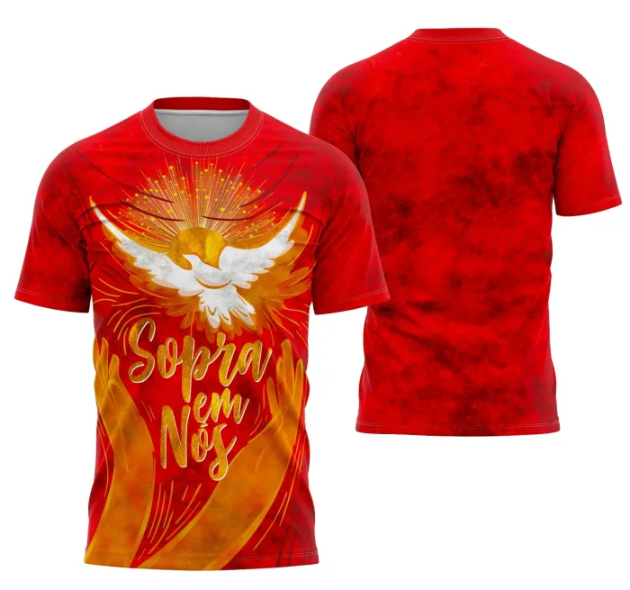 Arte Camisa Igreja Católica Crisma 2026 Modelo 9 Exclusiva